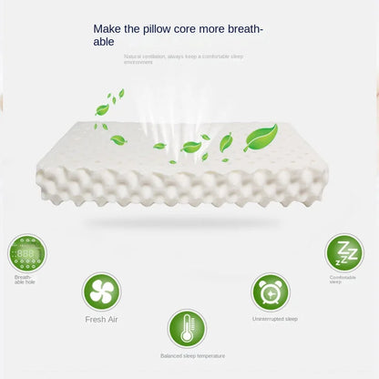 Natural Latex Orthopedic Pillow | Massage Sleep Support Cushion