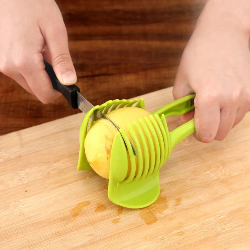 Stainless Steel Handheld Orange, Lemon, Tomato & Onion Slicer