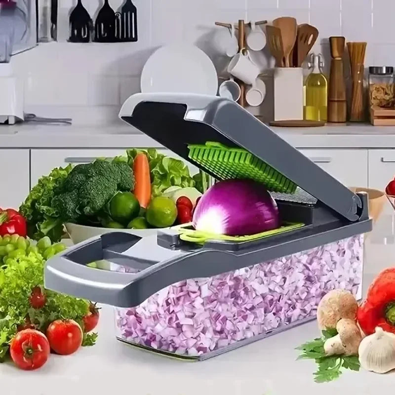 14-in-1 Multifunctional Vegetable Chopper & Food Slicer Dicer
