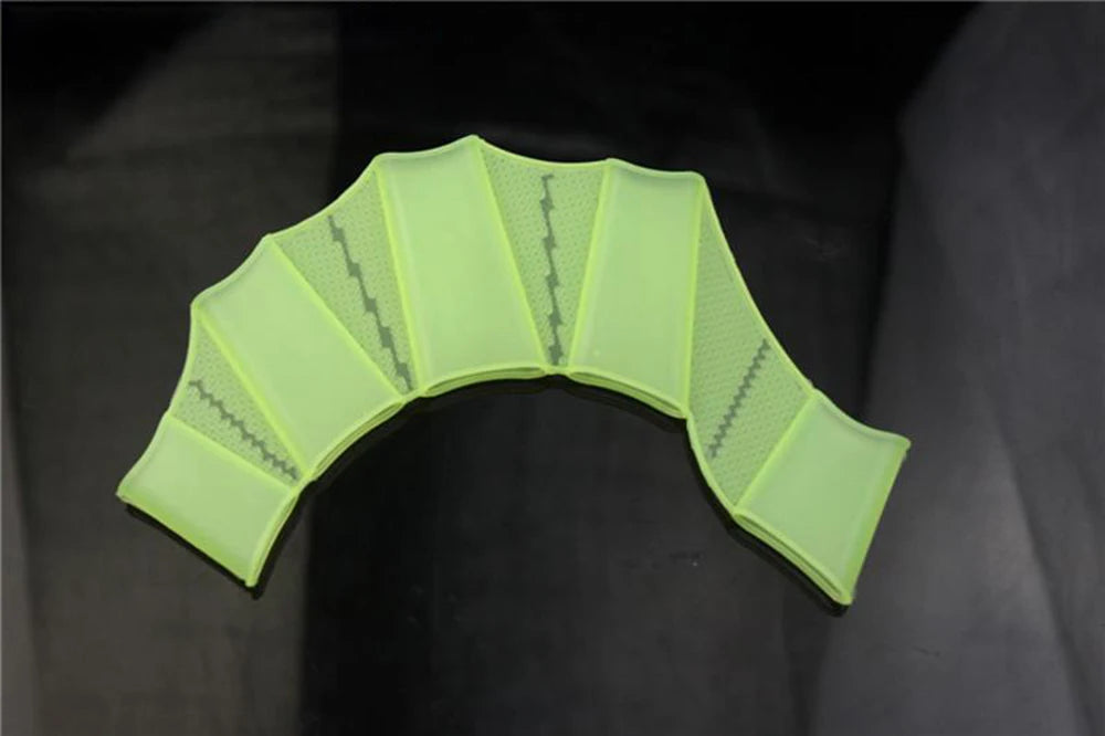 Silicone Webbed Swim Gloves – Training Fins for Adults & Kids