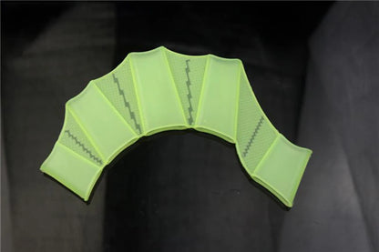 Silicone Webbed Swim Gloves – Training Fins for Adults & Kids