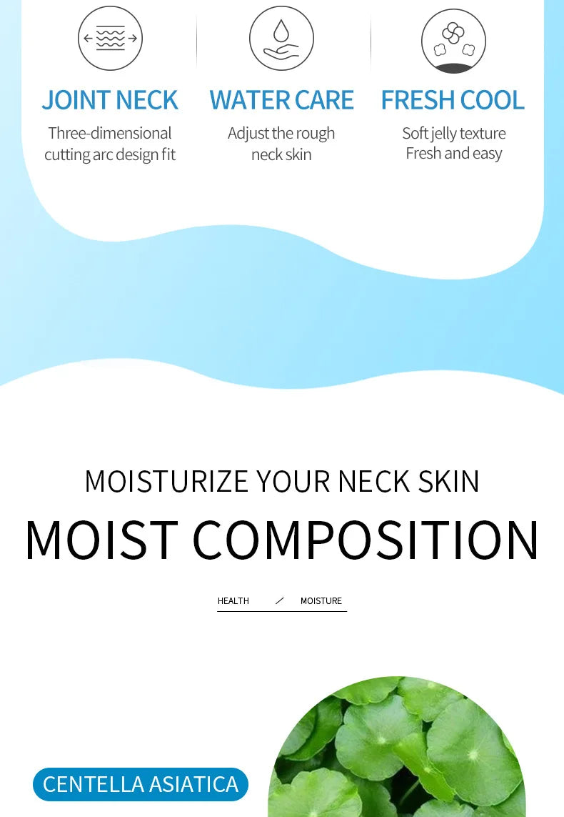 SADOER Hyaluronic Acid Neck Mask – Collagen Firming Care, 10pcs