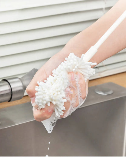 Long Handle Sponge Cup Brush – Bottle & Glass Cleaner Tool