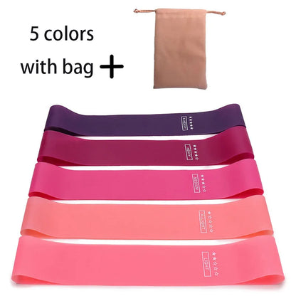 5PCS Resistance Bands Set – Elastic Fitness Bands for Yoga & Workout
