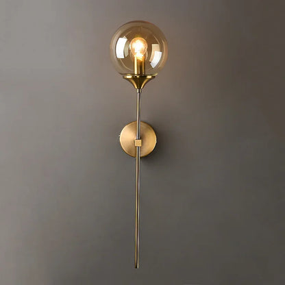 Modern Glass Wall Lamp – Golden Round Nordic Sconce Light