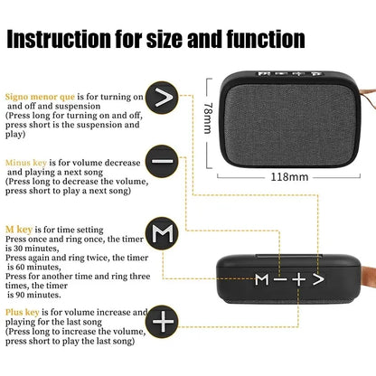 Portable Bluetooth 5.0 Outdoor Speaker Mini Wireless Stereo Sound Box