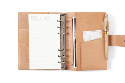 Elite Personal Size Rings Planner – Vegetable Tanned Leather, 25mm Rings