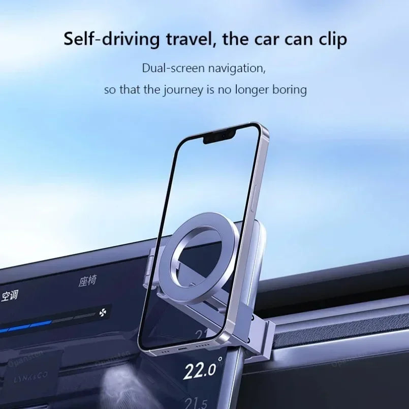 360° Magnetic Phone Holder – Folding, Portable Airplane Mount