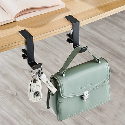 1/2pc Adjustable Desk Edge Hook