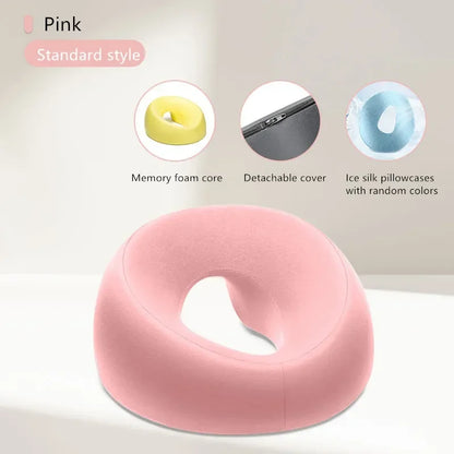 Face Down Memory Foam Pillow – Prone Nap & Massage Headrest