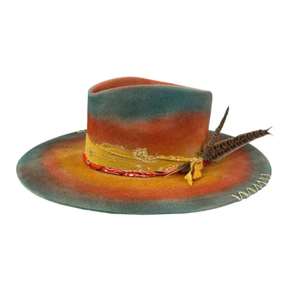 Wool Homburg Panama Hat – Unisex Western Photo Prop Headwear