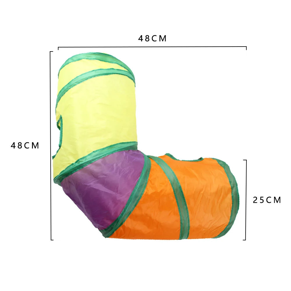 Cat S-Tunnel Foldable Toy – Indoor Fun for Curious Cats