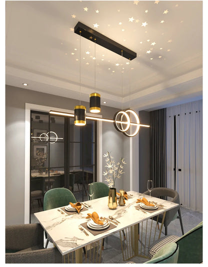 100cm Modern LED Pendant Light – Long Strip Dining Table Fixture