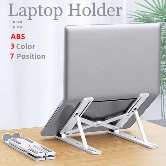 Portable Foldable Laptop Stand – 7/10 Gear Adjustable Tablet Holder
