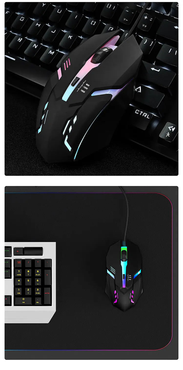 2023 Ergonomic Gaming Mouse – USB Backlit Computer & Laptop Mouse