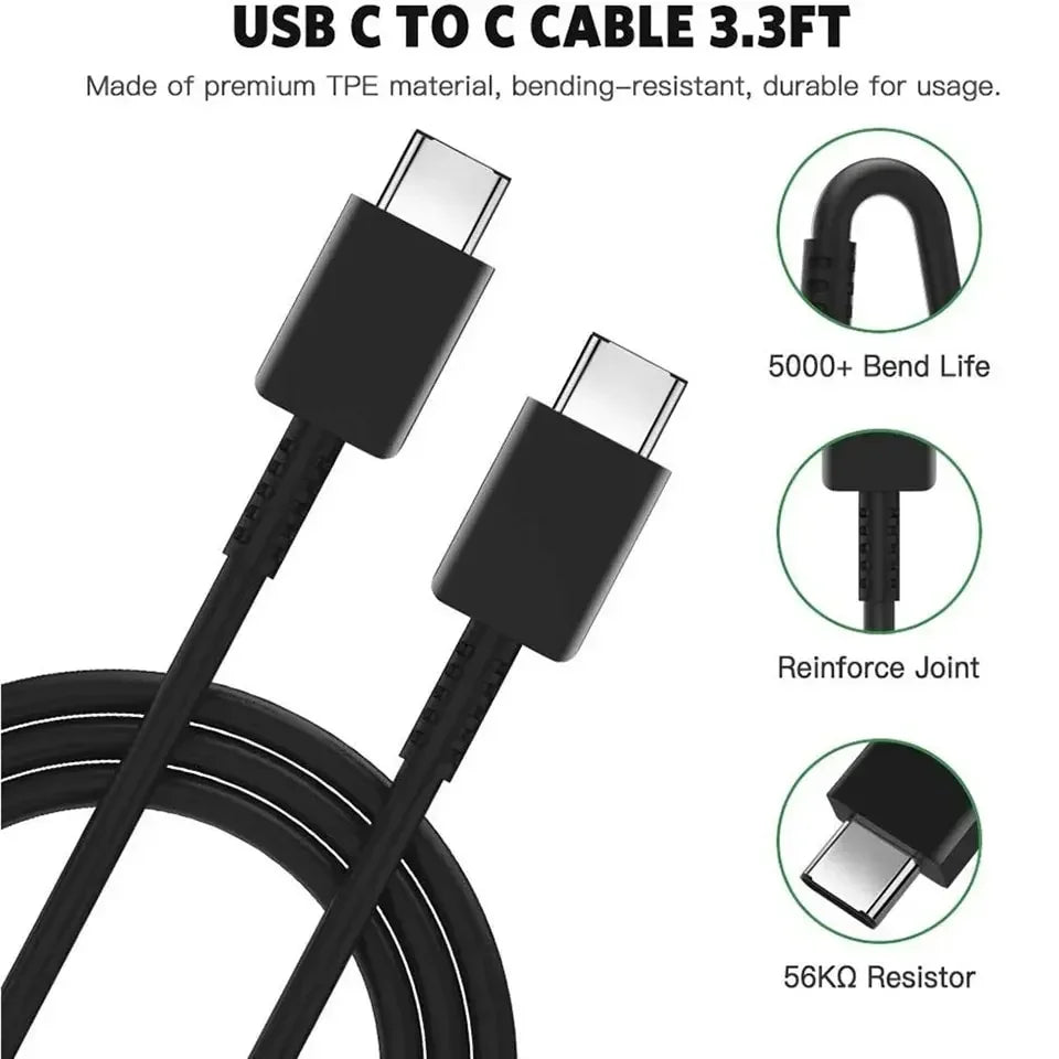 PD 45W USB-C Wall Charger – Fast Adapter for Samsung & iPhone 15