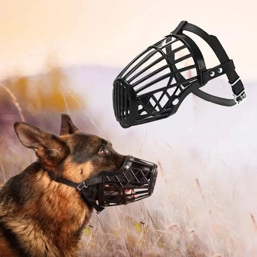 Adjustable Dog Muzzle – Soft Basket Design for All Sizes