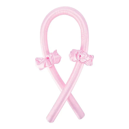 Silk Heatless Curling Rod – No-Heat Ribbon Hair Roller Headband