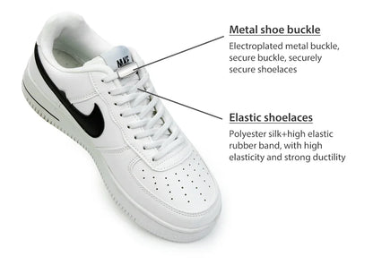 No-Tie Elastic Shoelaces with Metal Lock | Quick Fit for All Shoes