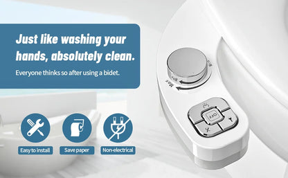 Cartmela Non-Electric Dual Nozzle Bidet Attachment