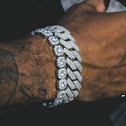 Hip Hop Iced Out Cuban Link Chain Necklace – Gold & Silver Men’s Gift