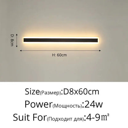Outdoor Waterproof LED Wall Lights with Remote – Modern Dimmable