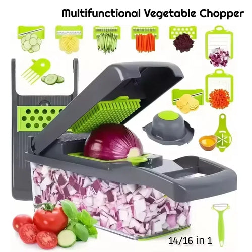 14-in-1 Multifunctional Vegetable Chopper & Food Slicer Dicer