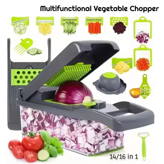 14-in-1 Multifunctional Vegetable Chopper & Food Slicer Dicer