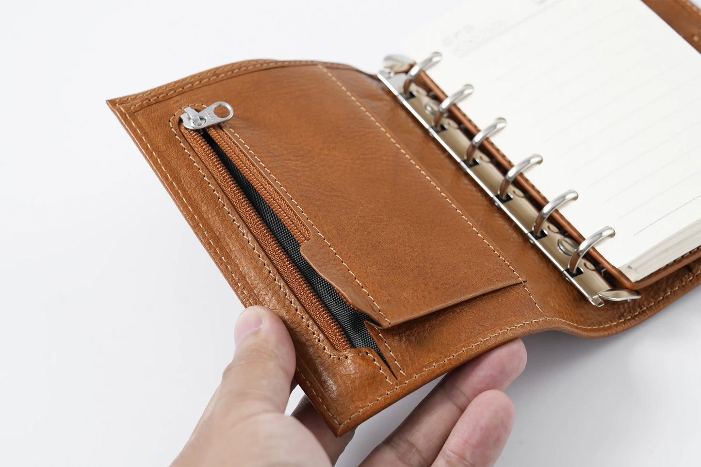 Pocket Size Rings Planner – Full Grain Vegetable Tanned Leather