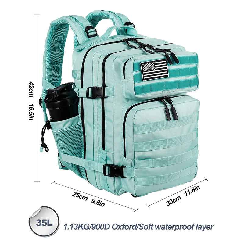 35L Tactical Backpack - Small Gym Bag for Men/Women
