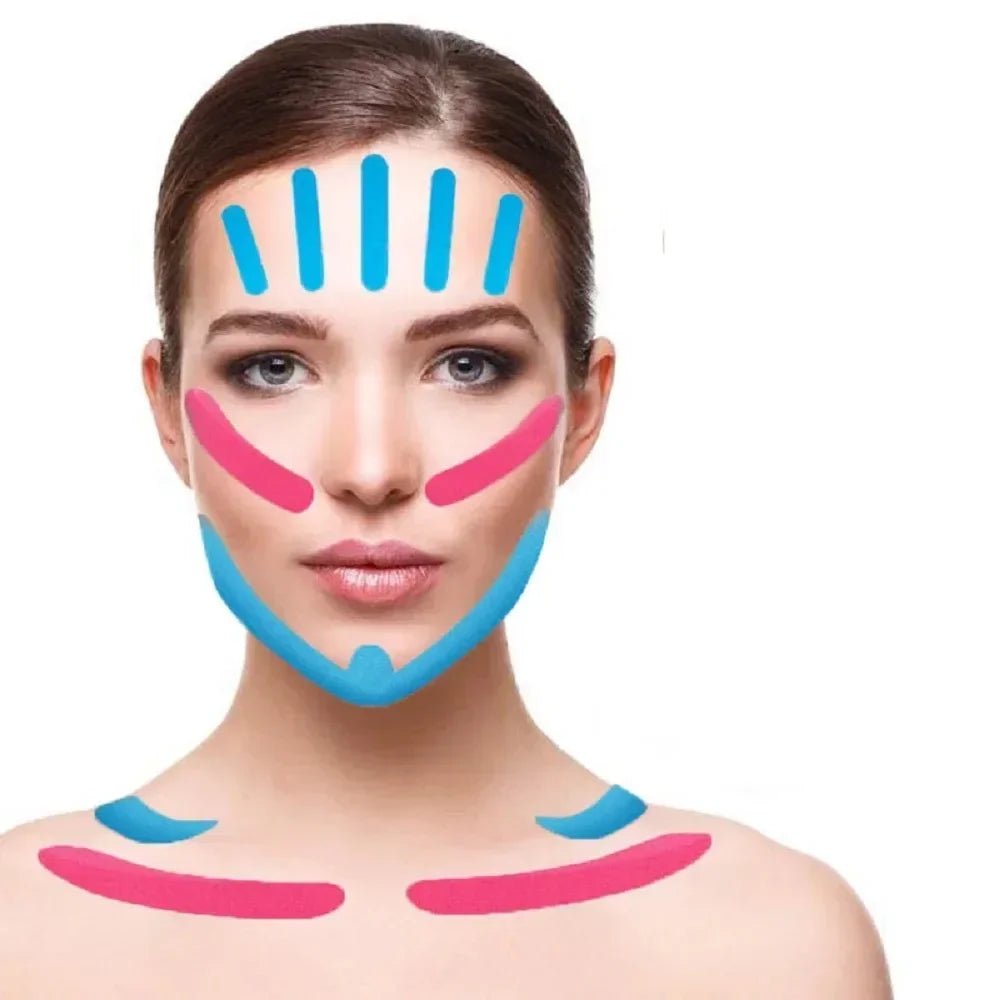 2.5CM x 5M Kinesiology Tape – V-Line Face & Neck Wrinkle Remover
