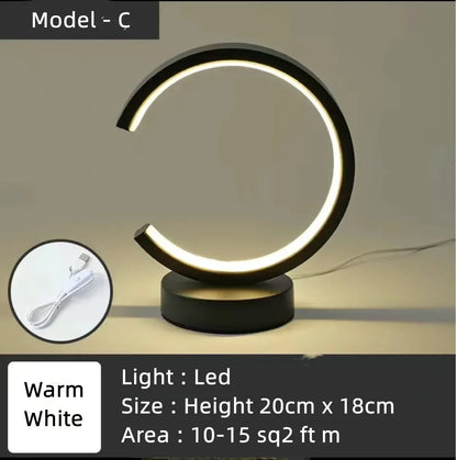 Cartmela 20CM LED Circular Ring Table Lamp