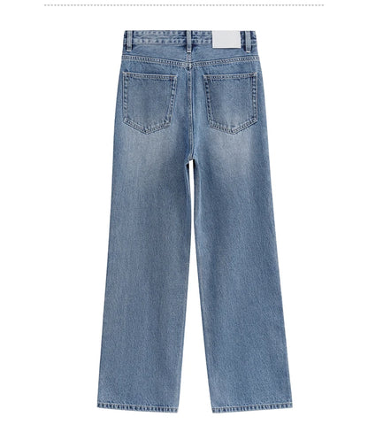 Women’s Vintage Loose Wide Leg Denim Jeans – Casual Spring Pants