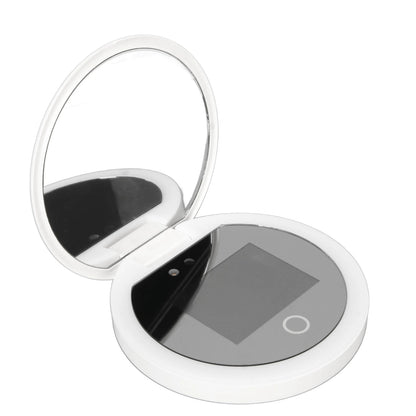 UV Mirror with Light & 2X Zoom – Sunscreen Tester & Travel Makeup