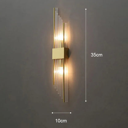 Luxury LED Wall Lamp - Modern Gold Wall Sconce for Living Room