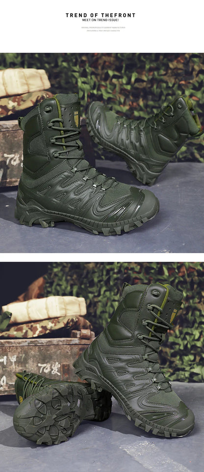 Special Forces Desert Combat Tactical Men's Tall Boots