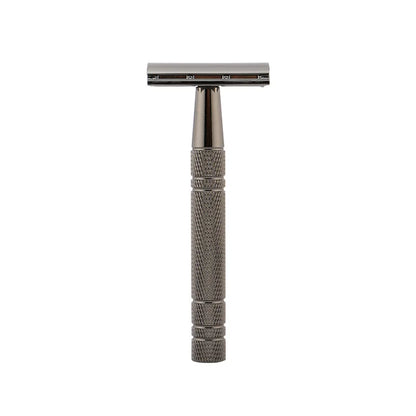 Men’s Manual Shaving Razor with Holder & 5 Double-Edge Blades