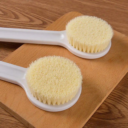 Bath Brush with Long Handle – Soft Bristles for Body Scrub