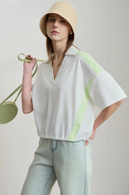 Cartmela Women’s V-Neck Cotton T-Shirt