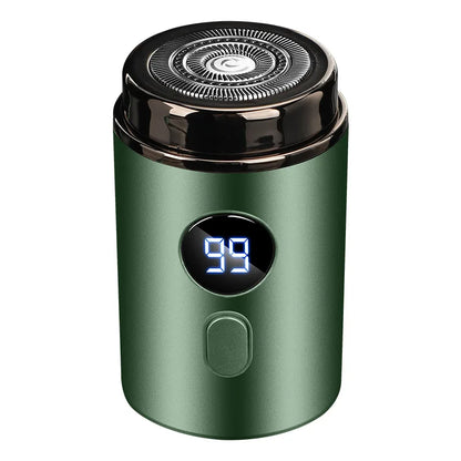 Mini Type-C Electric Razor – Portable Steel Gun Shaver with Digital Display