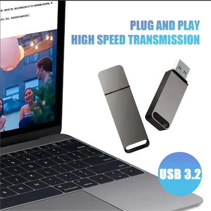 16TB USB3.2 Flash Drive – High-Speed Type-C Metal SSD Storage