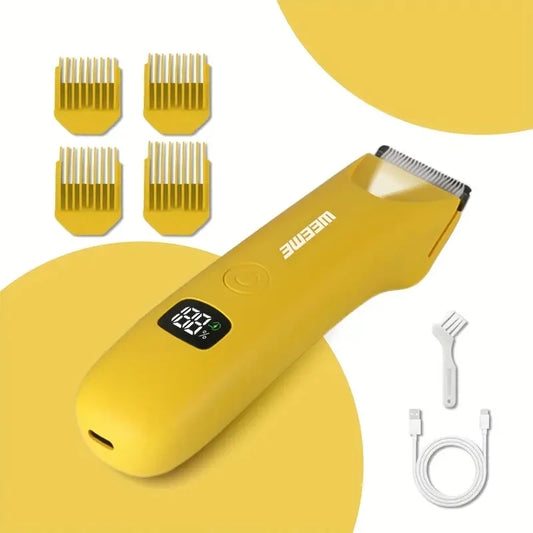 Precision LED Bikini & Body Trimmer – USB Rechargeable, LCD Display