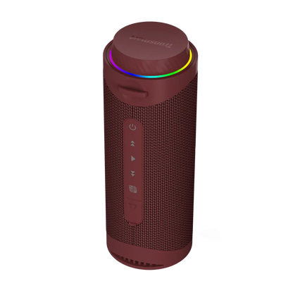 Portable Bluetooth Speaker – 360° Sound, LED Lights, App Control