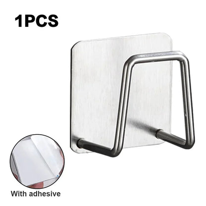 Stainless Steel Sink Sponge Holder – Wall-Mount Kitchen Organizer