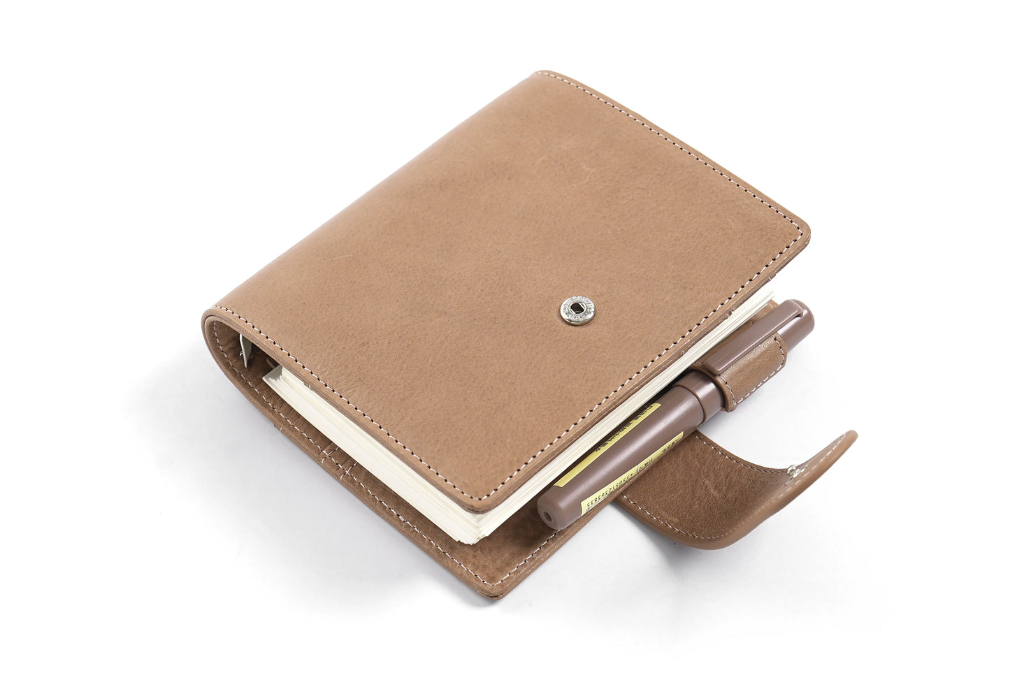 Pocket/A7 Ring Planner – 25mm Vegetable Tanned Leather Organizer