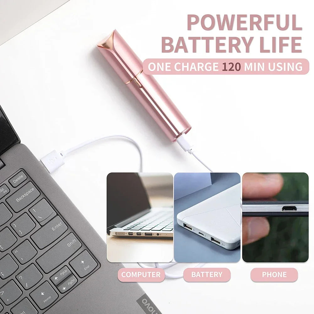 Electric Facial Hair Remover &amp; Eyebrow Trimmer for Women