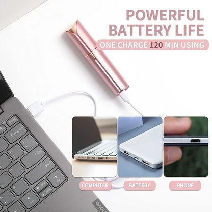 Electric Facial Hair Remover &amp; Eyebrow Trimmer for Women
