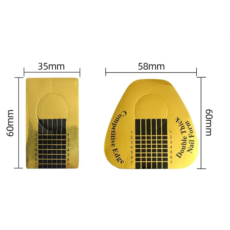 French Nail Form Tips – Acrylic UV Gel Extension Guide Stickers