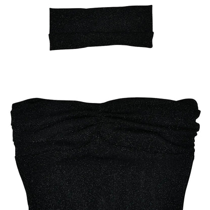 Women’s Strapless Mesh Double-Layer Dress – Slim Backless Summer Party