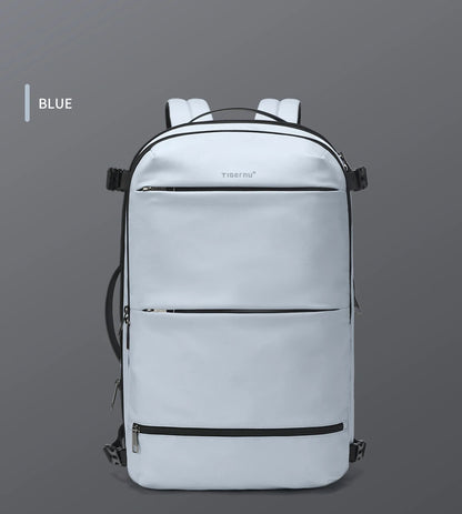 Men’s Business Travel Backpack – Waterproof, USB, Expandable Laptop Bag